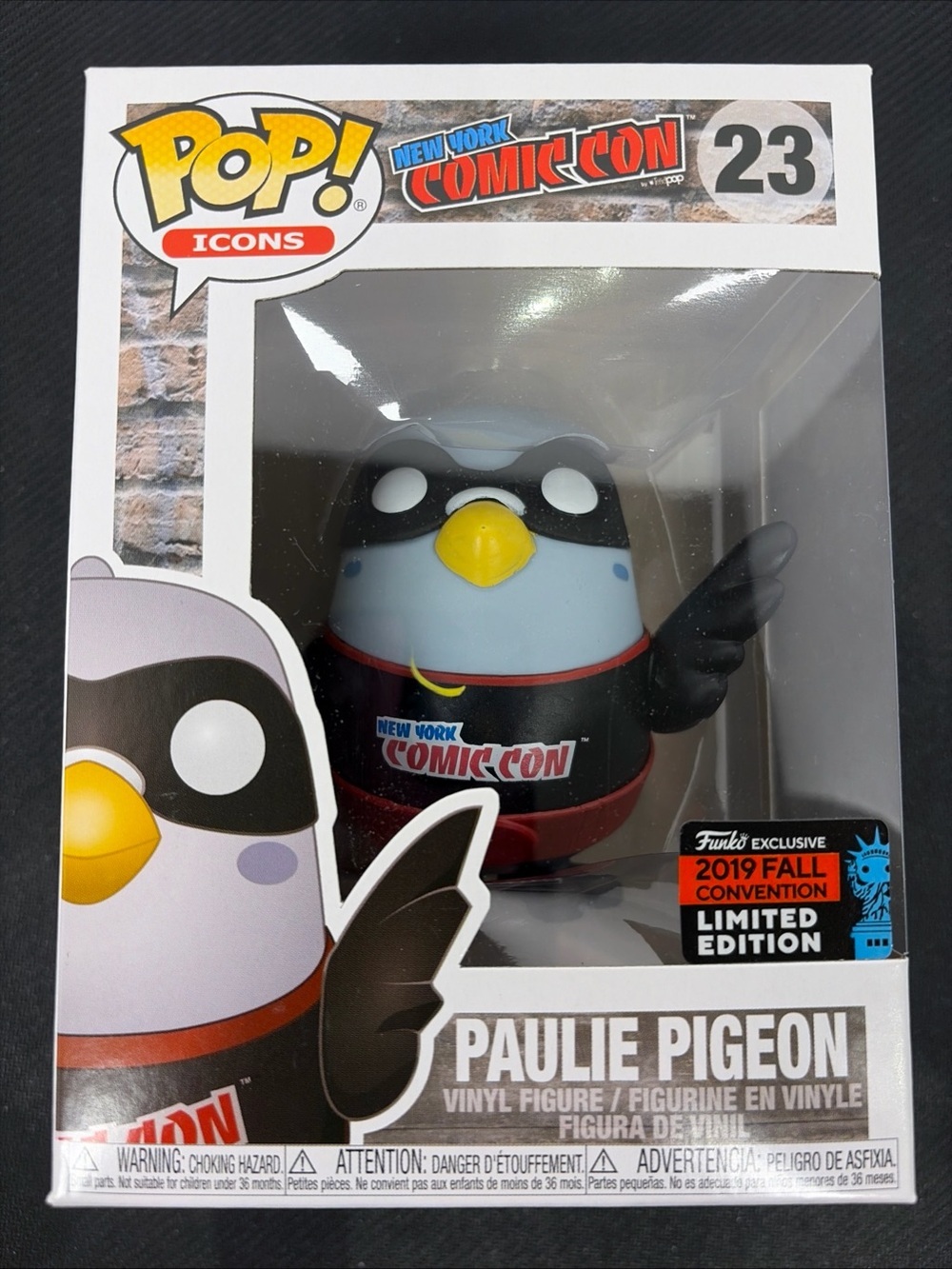 Funko Pop! Paulie Pigeon #23 2019 Fall Convention Exclusive NYCC
